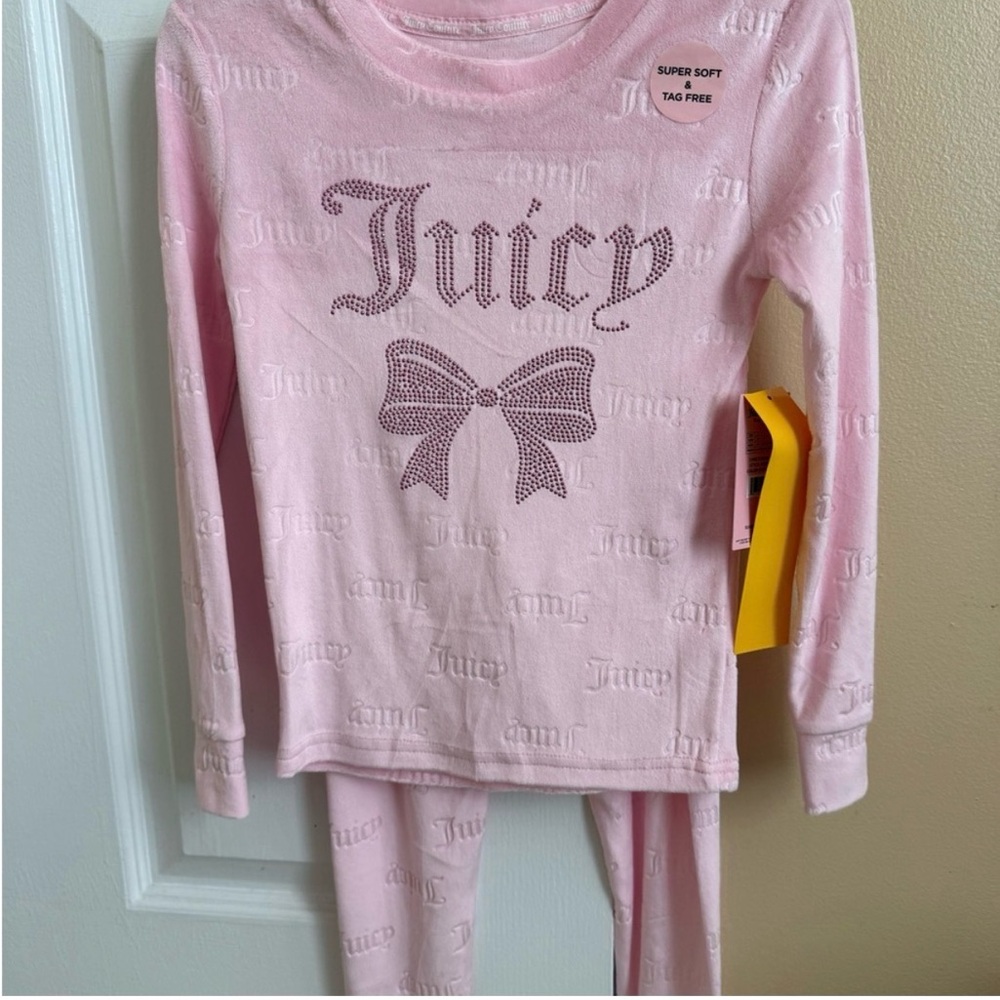Juicy Couture Light Pink Kids Pajama Set